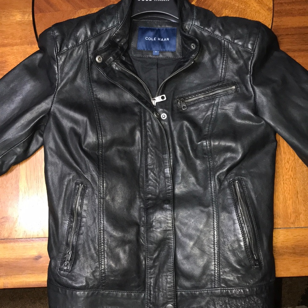 Small leather coat